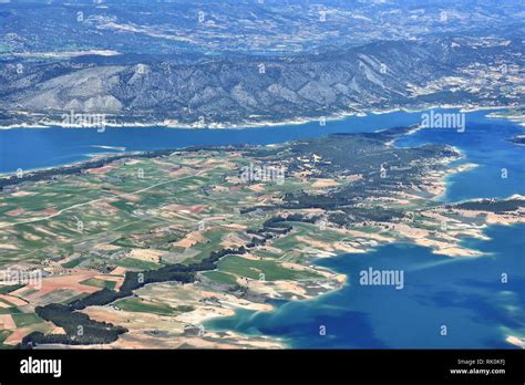 view  europe   flying plane stock photo alamy