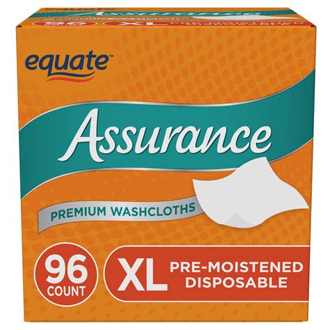 Assurance Premium Disposable Washcloths Xl Count Walmart