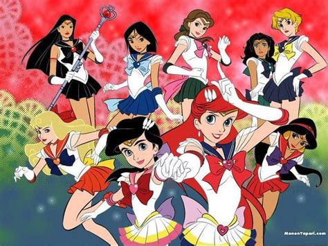 Disney Princesses Meet Sailor Moon Sailor Moon Fan Art Alternative