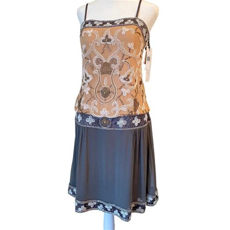 Sue Wong Dresses Nwt Sue Wong 0 Silk Nocturne Flapper Beaded Gown