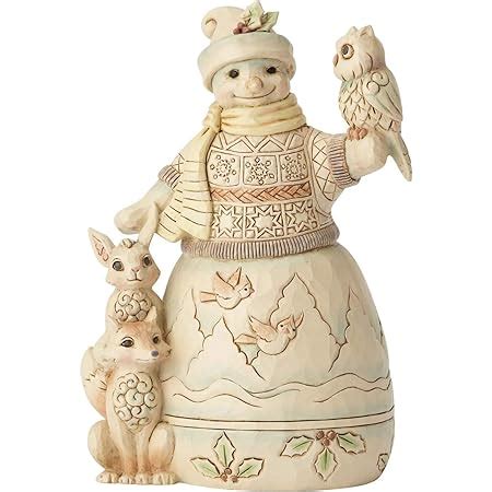 Amazon Jim Shore Heartwood Creek White Woodland Santa With Fox