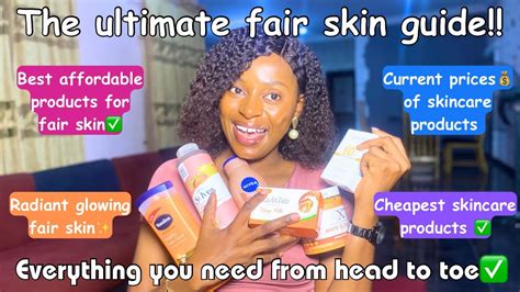 Simple Affordable💰head To Toe Skincare Routine For Glowing Fair Skin