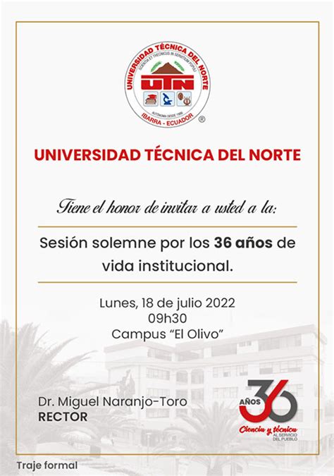 Sesi N Solemne Universidad T Cnica Del Norte