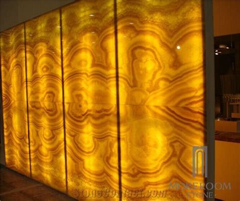 Backlit Onyx Slab Translucent Honey Onyx Tiles Agate Home Decor from China - StoneContact.com