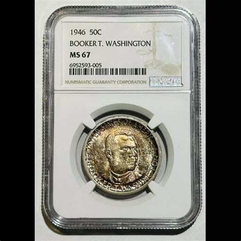 1946 Classic Commemorative Booker T Washington Memorial NGC MS 67