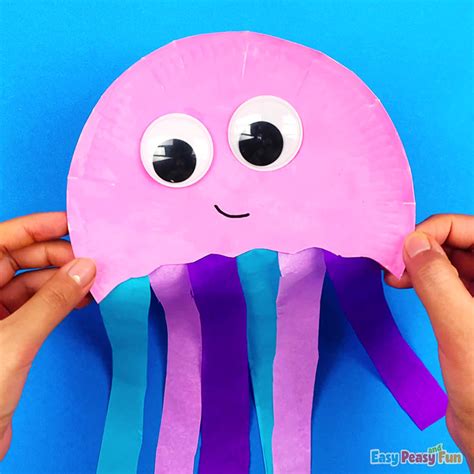 Paper Plate Jellyfish Craft Easy Peasy And Fun