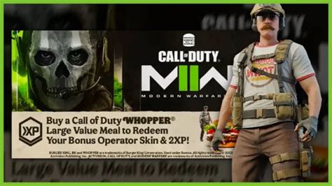 Burger King Cod Modern Warfare Burger Town Operator Skin Hr Xp