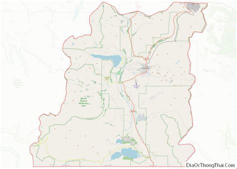 Map of Lake County, Colorado