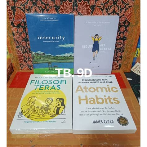 Jual Buku Atomic Habits Filosofi Teras Insecurity Hidup Apa Adanya