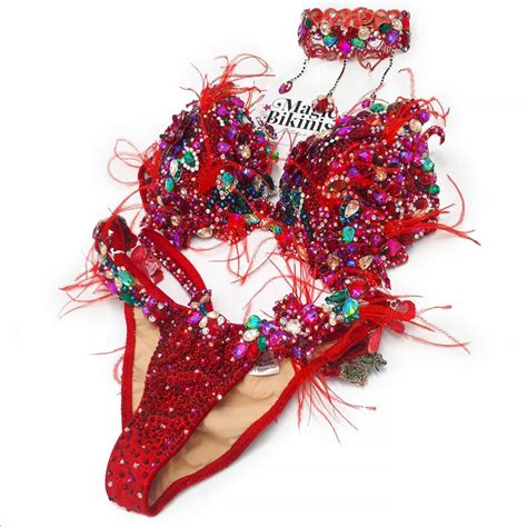 Carnival WBFF Stage Bikini Quick Ship Glam Diva Deluxe Suit Magic Bikinis Custom