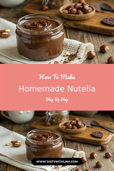 homemade nutella step  step   homemade nutella