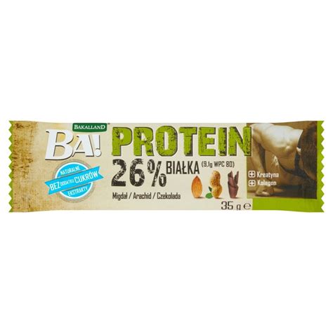 Bakalland Ba Protein Baton migdał arachid czekolada 35 g Zakupy