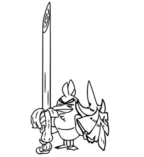 Sirfetch D Coloring Page