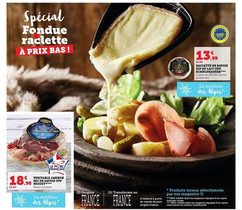 Promo Raclette De Savoie Igp Au Lait Cru Schmidhauser V Ritable Jambon