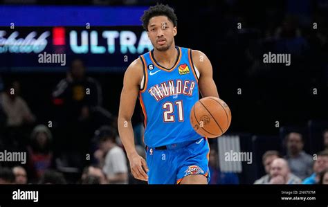 Oklahoma City Thunder Guard Aaron Wiggins 21 During An Nba Basketball