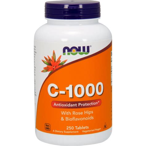 NOW Foods Vitamin C 1000 W Rose Hips Bioflavonoids By NOW Foods