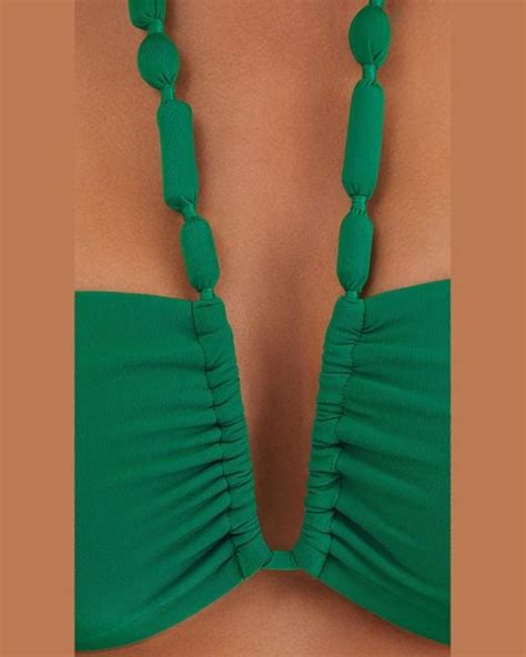 ViX Solid Atena Carol Bikini Top In Green Lyst