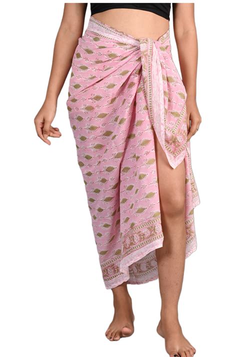 Cotton Printed Sarong Beach Bikini Scarf Womens Wear Swimsuit Cover Up Pareo St Ebay