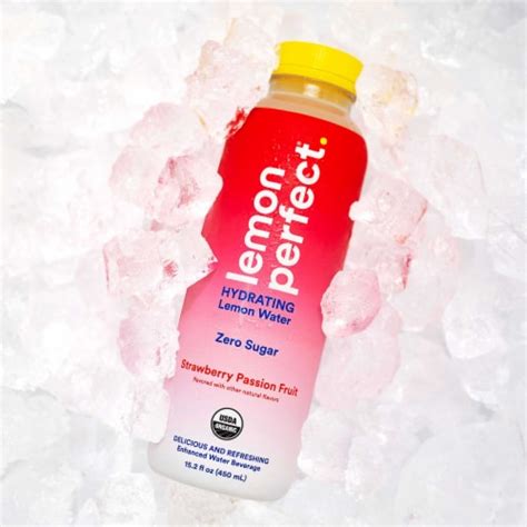 Lemon Perfect Strawberry Passion Fruit Hydrating Lemon Water 152 Fl