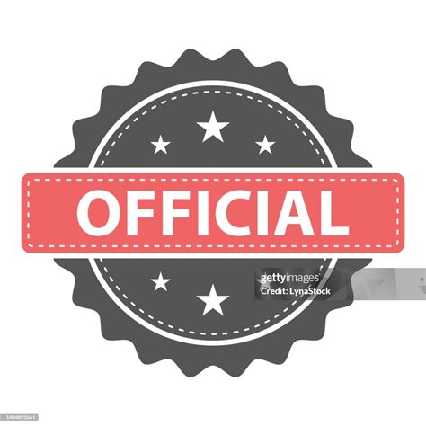 official stamp seal vector badge icon template illustration isolated