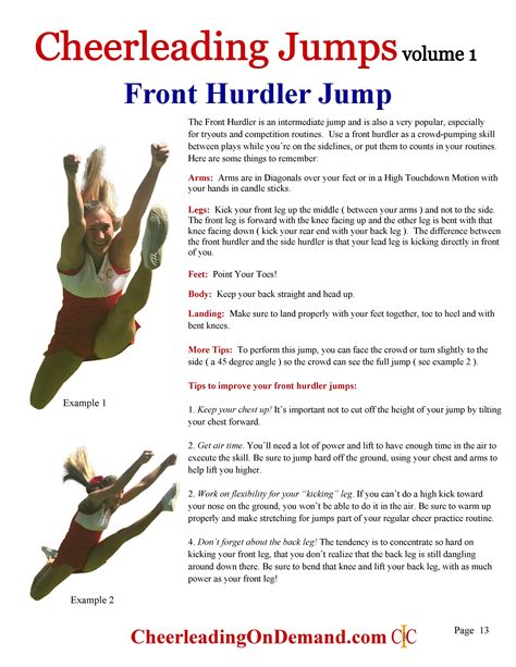 Cheerleading Jumps Ebook - How to Do Cheerleading Jumps – Cheer and ...