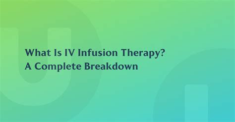 The Complete Guide To IV Infusion Therapy NeuMed Modern Urgent Care