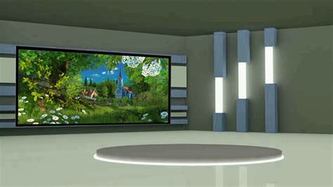 Virtual Studio Background Awesome Talk Show Tv Studio Set Bsmotion