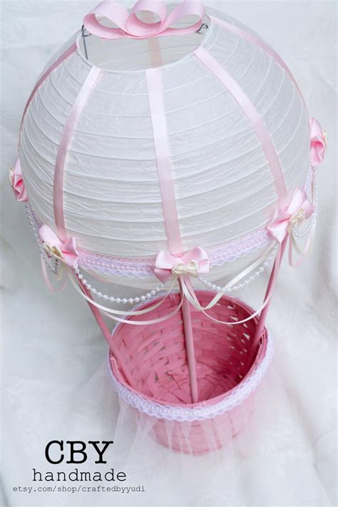Hot Air Balloon Centerpiece Tutu Pink White And Ivory Up Etsy