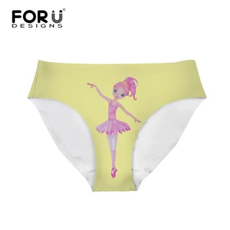 Forudesigns Ballet Girl 3d Printing Women Underwear For Everyday Sexy