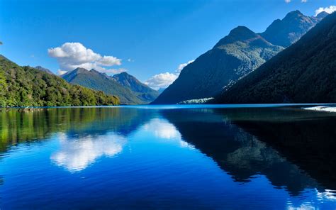 New Zealand Mountains Water Reflection Wallpaper - 2560x1600 Resolution