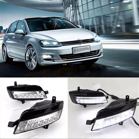 Par De Faros De Niebla Led Drl Vw Golf Env O Gratis