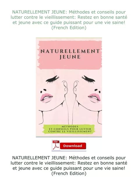 PPT PDF NATURELLEMENT JEUNE Méthodes et conseils pour lutter contre