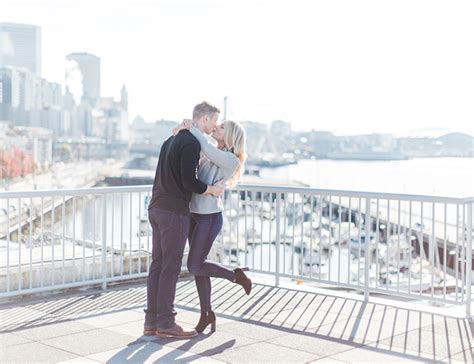 Downtown Seattle Engagement Photos Inspired By This