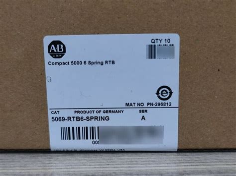 New Factory Sealed Allen Bradley Rtb Spring Ab Compact