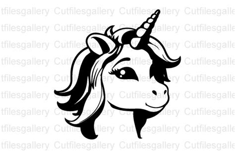 Cute Unicorn Svg Unicorn Svg Graphic By Cutfilesgallery · Creative Fabrica