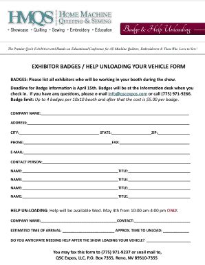 Fillable Online Badge Order Help Load Unload Formpub Fax Email Print