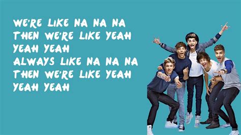 Na Na Na One Direction Lyrics YouTube