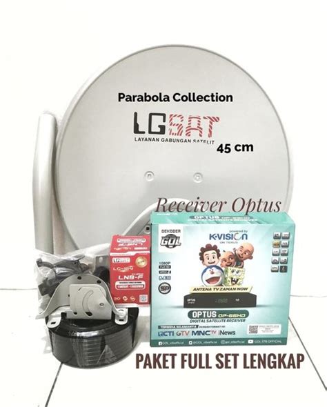 Jual Parabola Mini Lgsat Cm Abu Termasuk Pcs Receiver Optus Di