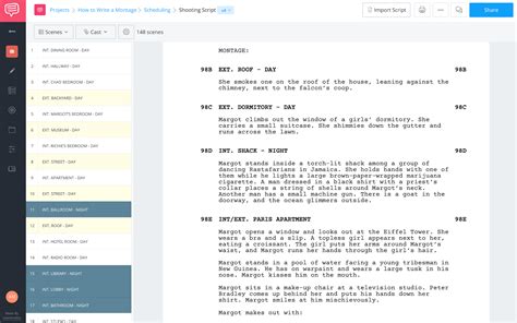 How to Write a Montage in a Script — Formatting Tips