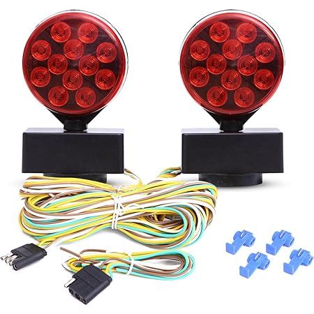 Amazon 12v Magnetic Towing Tow Light Kit Trailer Rv Tow Dolly Tail