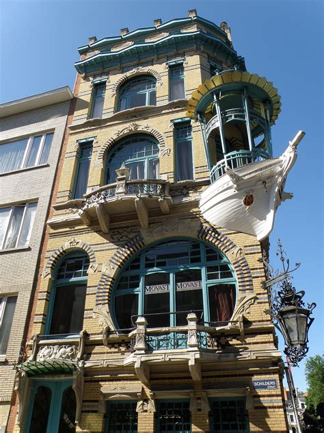 Huis Met Het Bootje Antwerpen Architecture Art Nouveau Anvers