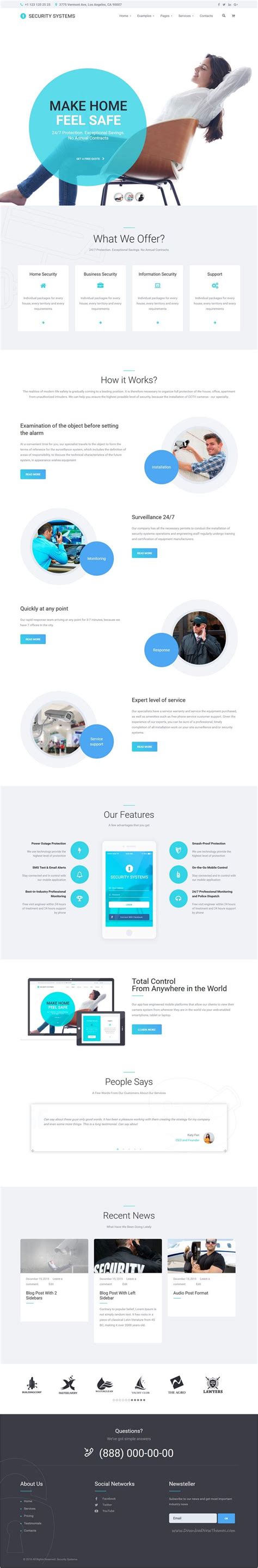 The Guard Security Company WordPress Theme Security Companies