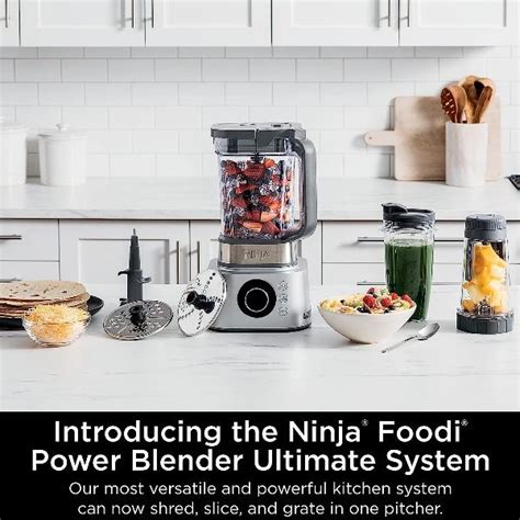 Ninja Blender And Food Processor Combo Foodi Power Blenders For Kitchen And Personal Size