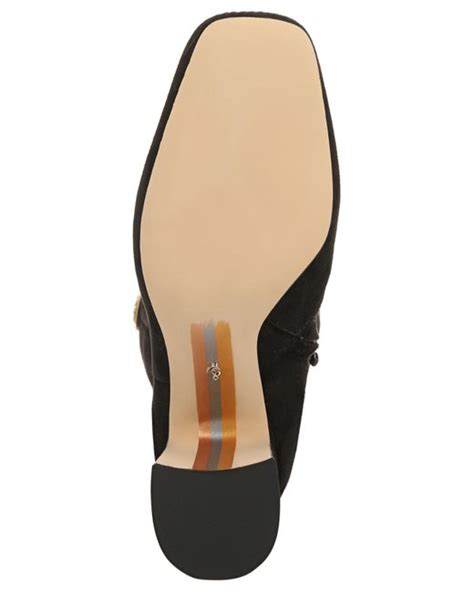 Sam Edelman Faren Tall Block-heel Dress Boots in Brown | Lyst