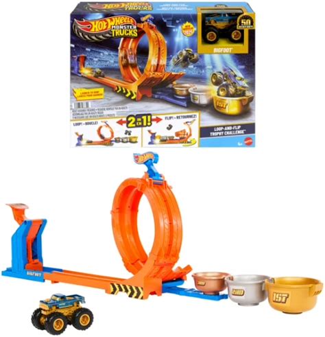 54 Off Hot Wheels Monster Trucks Power Smashers 5 Alarm Torch Tower Takedown Playset