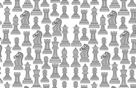 Chess Wallpaper Mural | Chess Set Pattern Wallpaper UK