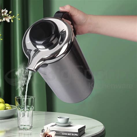 Kapper L Hot Water Vacuum Flask Glass Inner Double Wall Stainless