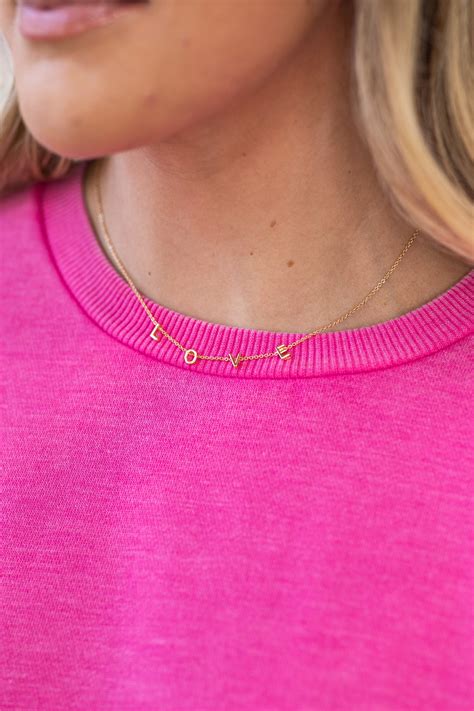 Gold Love Chain NecklaceFilly Flair