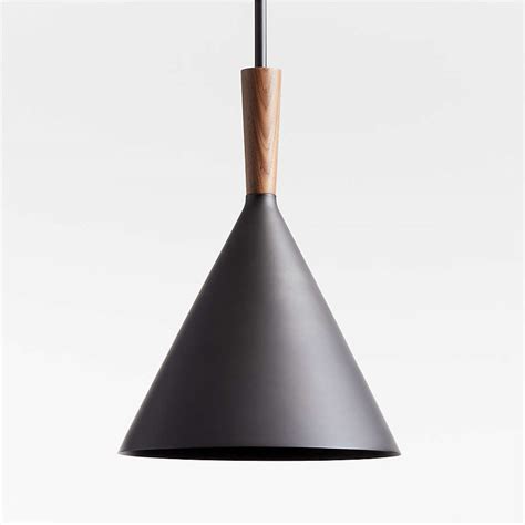 Weston Black Mid-Century Modern Pendant Light + Reviews | Crate ...