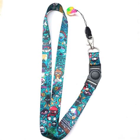 Jual Lanyard Printing HP ID Card Motif Maternal Free Karet Oring